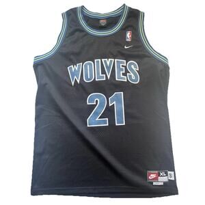 Kevin Garnett NBA Minnesota Timberwolves Nike Team Men’s XL +2 Black